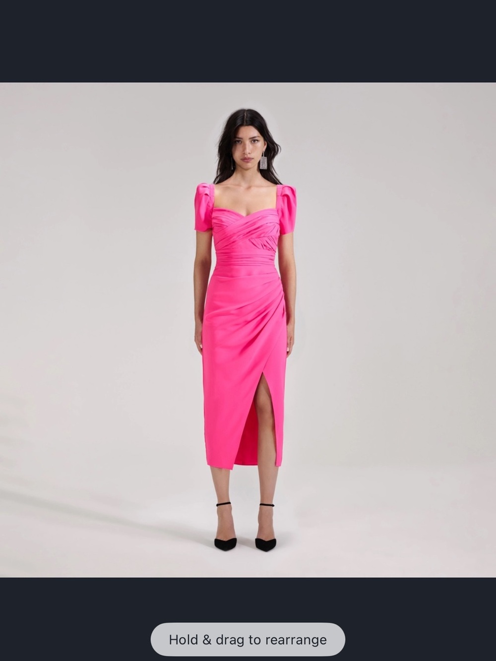 Self Portrait Pink Midi Dress